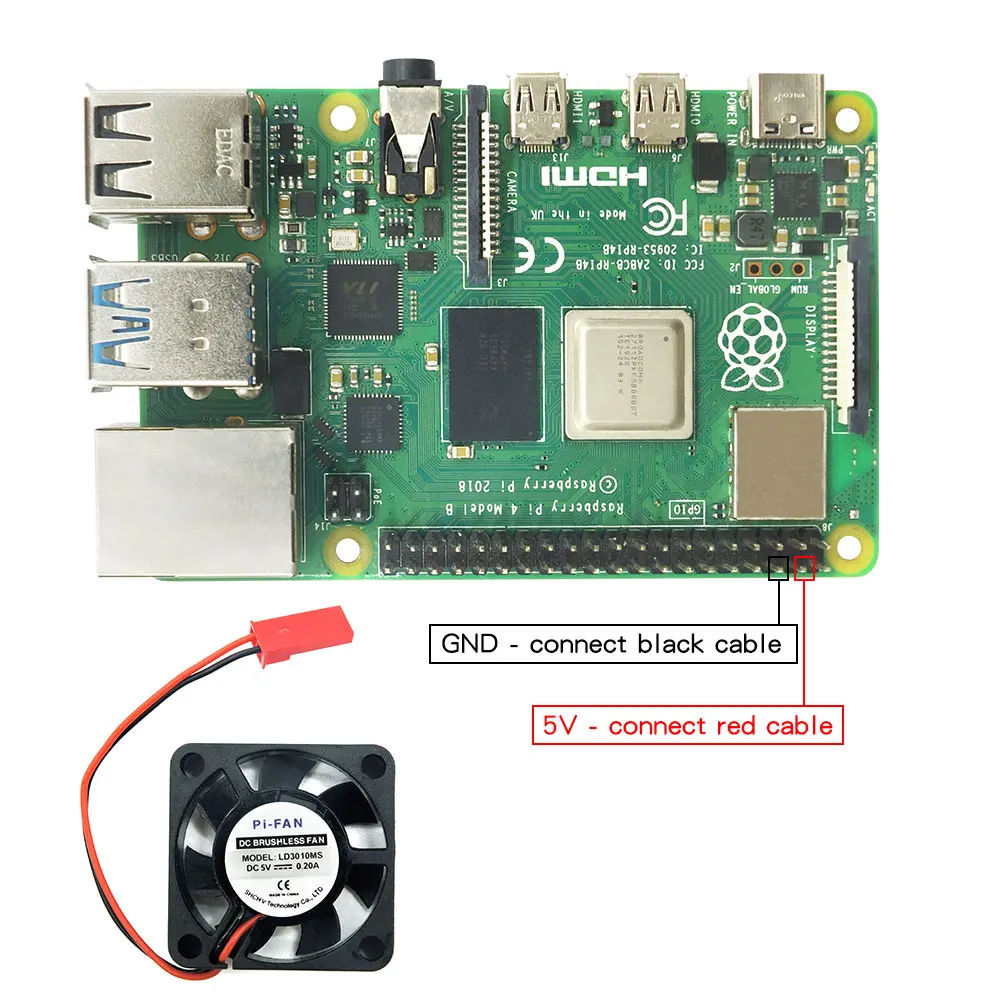 Raspberry Pi 4 Model B 2GB/4GB/8GB RAM + Case +