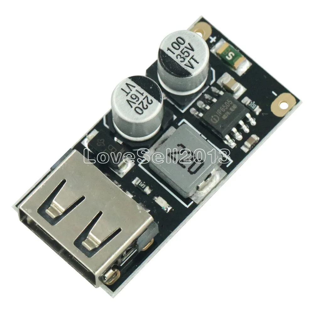 USB конвертер QC3.0 QC2.0 понижающий модуль зарядки 6 32 В 9 12 24 для быстрой печатная плата
