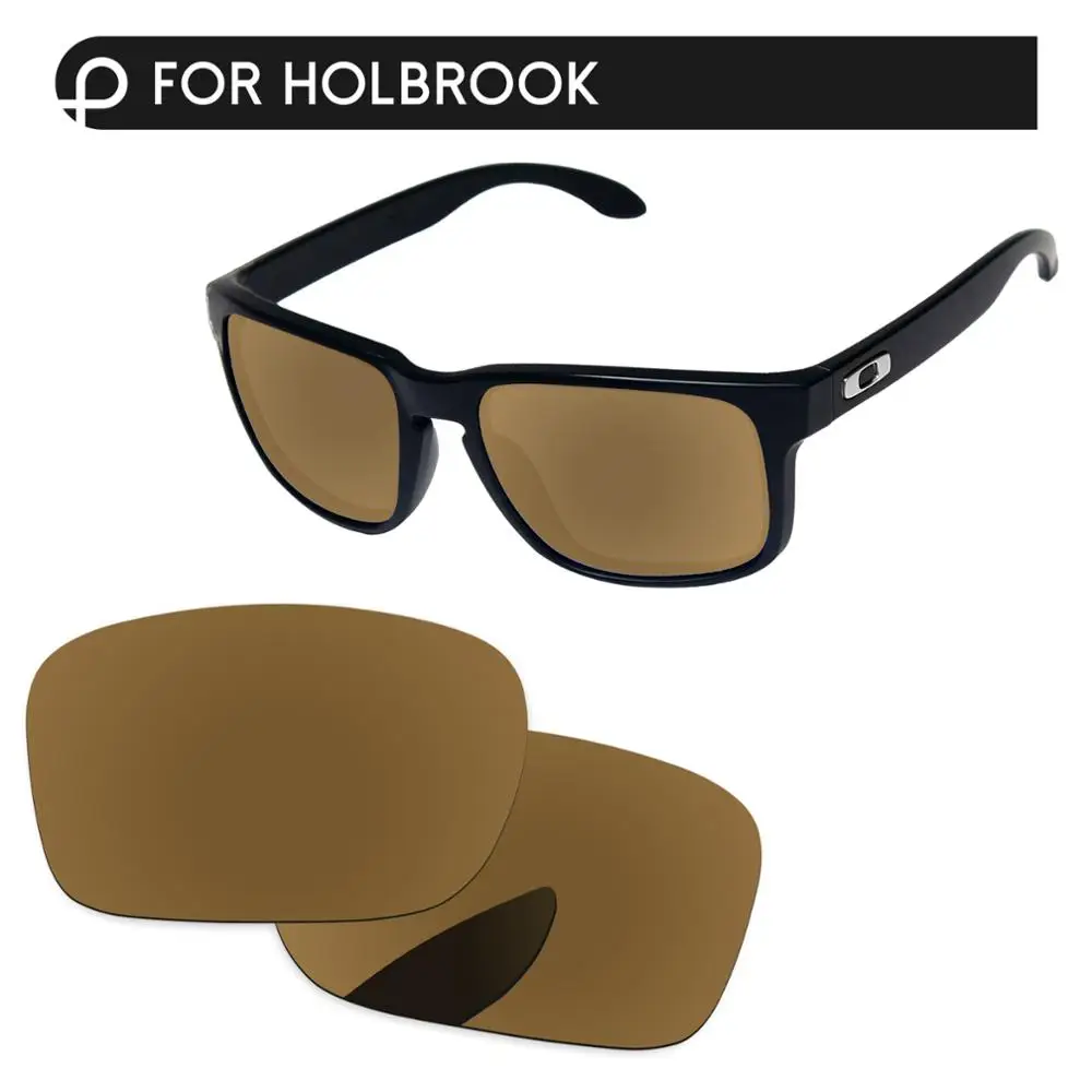 PapaViva Сменные линзы для аутентичных солнцезащитных очков Holbrook OO9102 Поляризованные-несколько вариантов - Цвет линз: Bronze Golden