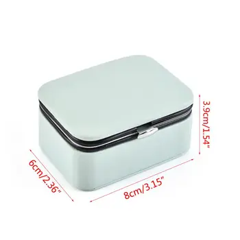 

Mini Portable Jewelry Box Stud Earrings Jewellery Storage Organizer