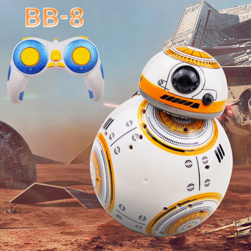 Upgrade Intelligent RC BB8 Robot With Music Sound Action Figure Car Droid Ball BB-8 2.4G Remote Control BB 8 Kids Toys | Игрушки и хобби