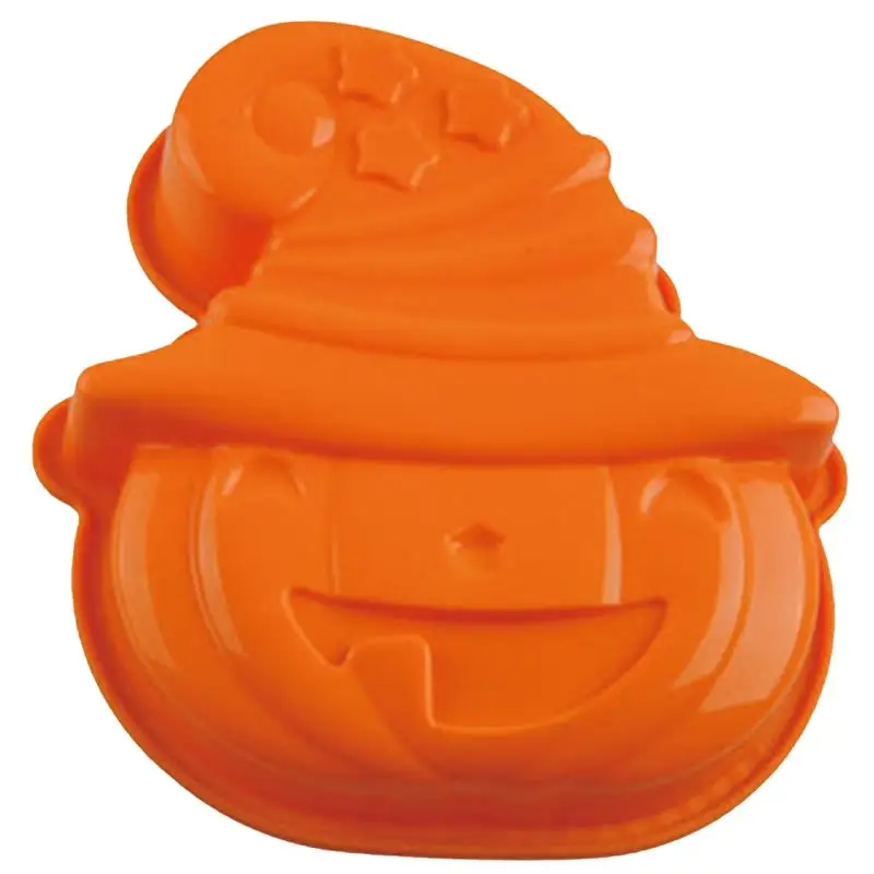 

1PC Cake Mold Soft Decorative Durable Funny Creative Pumpkin Cake Mold Baking Tool Baking Tray for Halloween Party Gathering