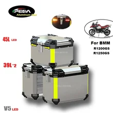 Motorcycle Aluminum TOP Box with LED Lights 45L Double 39L*2 Side Panniers Set For BMW R1200GS R1250GS F800GS F700GS F650GS ADV