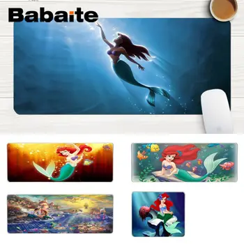 

Babaite My Favorite Cartoon Mermaid Princess Anti-Slip Durable Silicone Computermats Laptop Gaming Lockedge Mice Mousepad