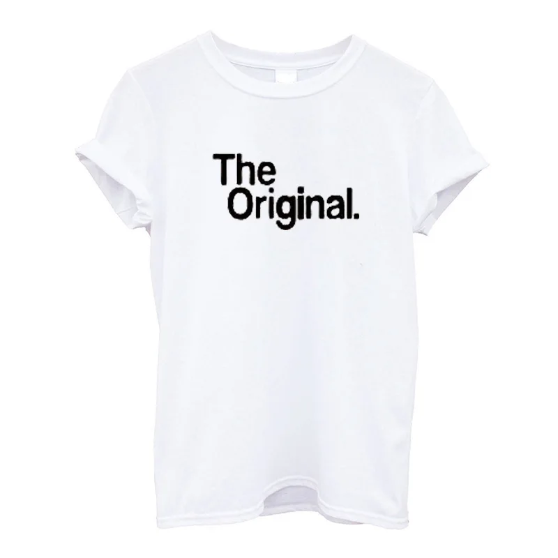 Милая оригинальная Смешанная футболка для всей семьи Женская свободная футболка унисекс с надписью «Mommy and Me Dad», Прямая поставка - Цвет: P3021MWhite
