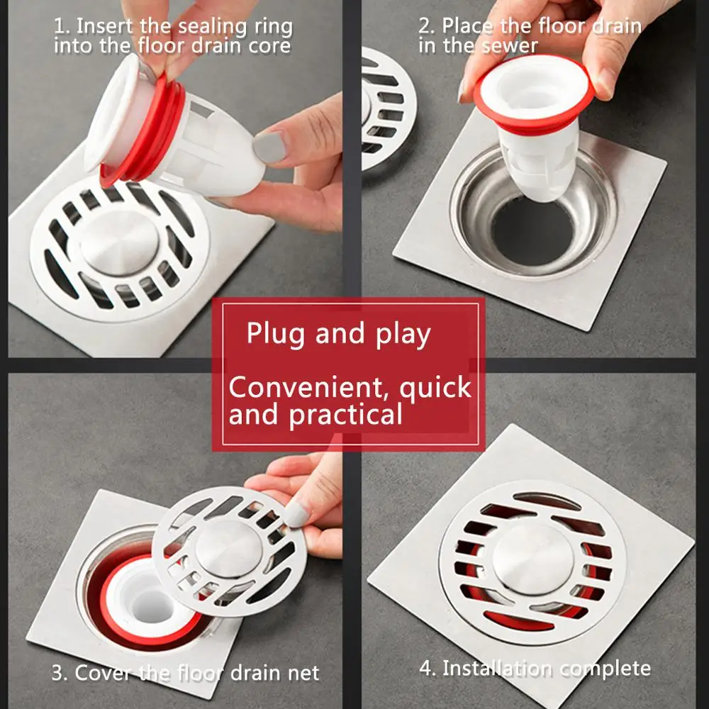 

Bathroom Floor Drain Deodorizer Sewer Deodorant Cover