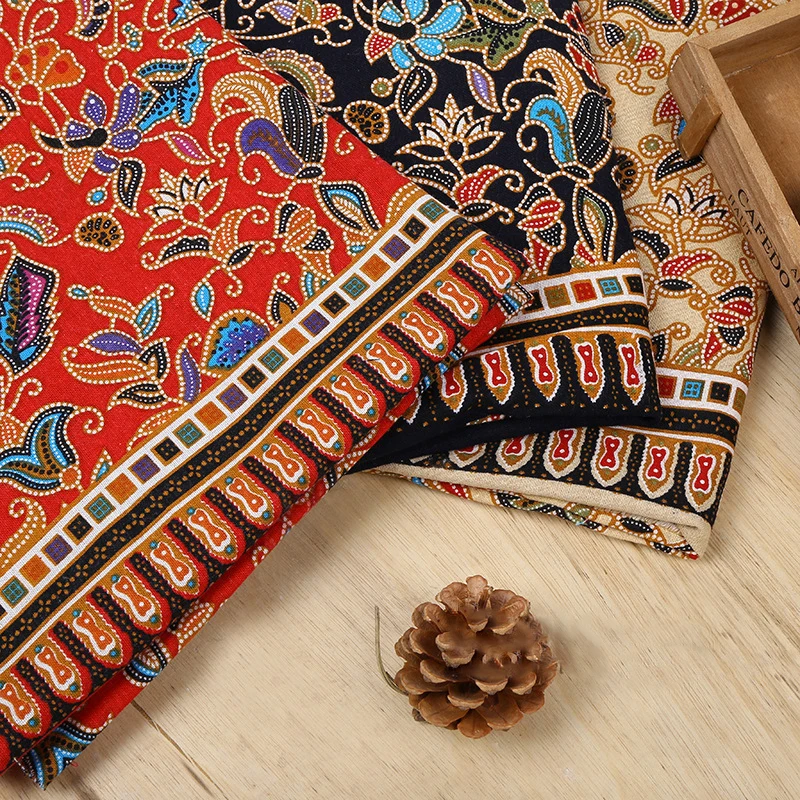 INS горячий богемный хлопковый текстиль с принтом ткани женские сумки украшения для дома рукодельные DIY Telas Лоскутная Ткань Материал