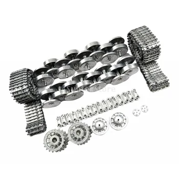 

RC Metal Driving/Guide Wheel Set Fit for Henglong 3818-1 3819-1 1:16 RC Tank