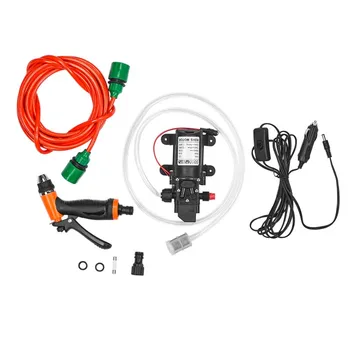 

12V 100W 160PSI High Pressure Self-priming Electric Car Wash Pump Portable Washing Machine Cigarette Lighter Water Pump Set