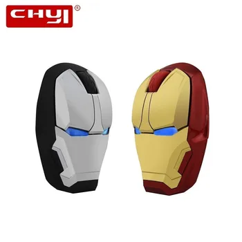 

Silent Wireless Computer USB Mouse Iron Man Ergonomic Optical 3D Mause Noiseless Portable Marvel Cartoon Office Mice For Boy Kid
