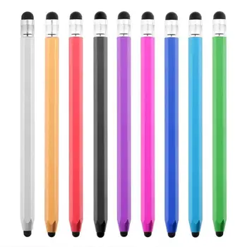 

2pcs/lot Silicone Dual Tips Capacitive Stylus Touch Screen Drawing Pen for Smart Phone Tablet PC Colorful Pens Custom LOGO