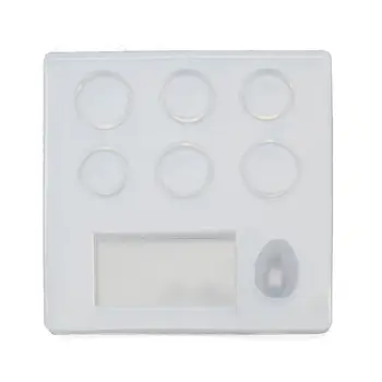 

Round Ring Band Rectangle Rabbit Silicone Molds Epoxy Resin Jewelry Making Tools T4MD