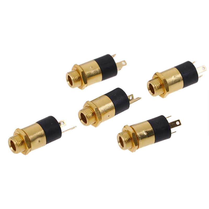 

5PCS Hot New 3.5MM Cylindrical Socket PJ-392 Stereo Female Socket Jack With Screw 3.5 Audio Video Headphone Connectors PJ392