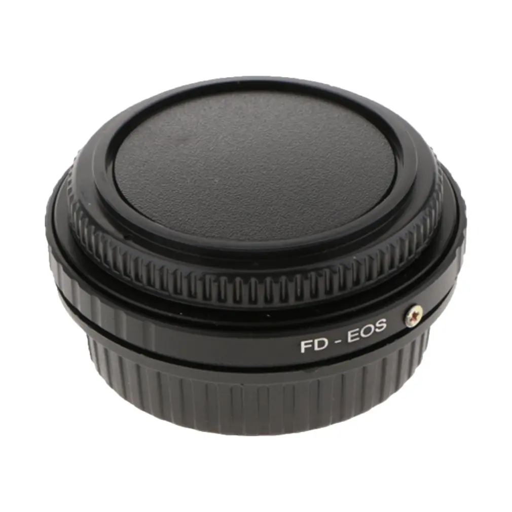 Aluminum Alloy Adapter Ring for Canon FD Mount Lens to EOS Camera Body for Canon DSLR 60D 650D 700D 5D III 100D with Glass