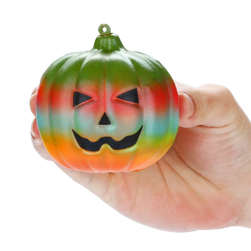 Squishies страшная Тыква Хэллоуин медленно поднимающиеся фрукты Ароматические игрушки для снятия стресса детские игрушки для детей мягкие игрушки Juguetes