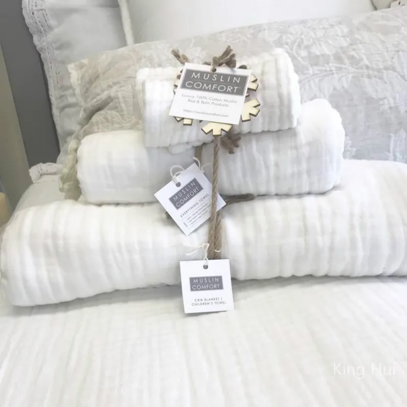 Manta de lana para bebé, Manta para recién nacido, bebé, invierno, muselina, cuadrados, pañales de baño para bebé, 6 capas
