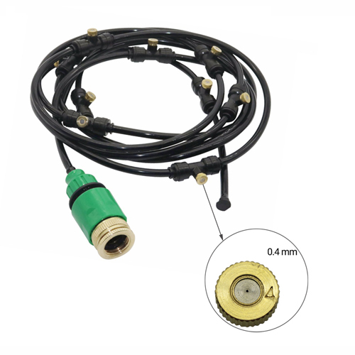 garden Drip Irrigation System sprinkler Garden Hose Kits mist system 10m 4/7mm hose 15 Pcs low pressure nozzle with tees