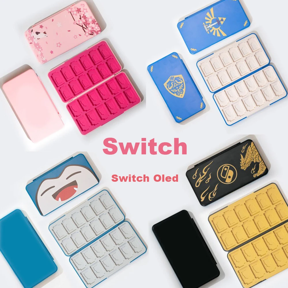 NS Switch Oled 24 Slots Game Card Storage Box Switch Games SD Card Holder  Case for Nintendo Switch/Switch Lite/Switch OLED|Cases| - AliExpress