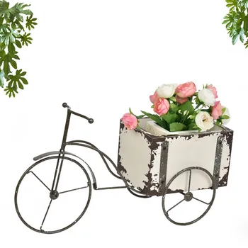 

Nordic Wrought Iron Tricycle, Creative Retro Rickshaw, Pull Cart, Old Flower Pot, Succulent Flower Pot