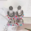 New Retro Sector Silver Color Turkish Bells Indian Jhumka Earrings Women's Vintage Turkey Boho Beads Tassel Earrings ► Photo 2/6