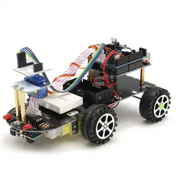 

Smart Robot Starter Kit for Arduino bluetooth IR Remote Control Toys Robots Accessories