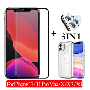 

20 PCS/lot -in-1 Case + Cristal Templado for iphone-11 Screen Protector 11 Pro Max Tempered Glass for iPhone 11 XR XS Xs Max