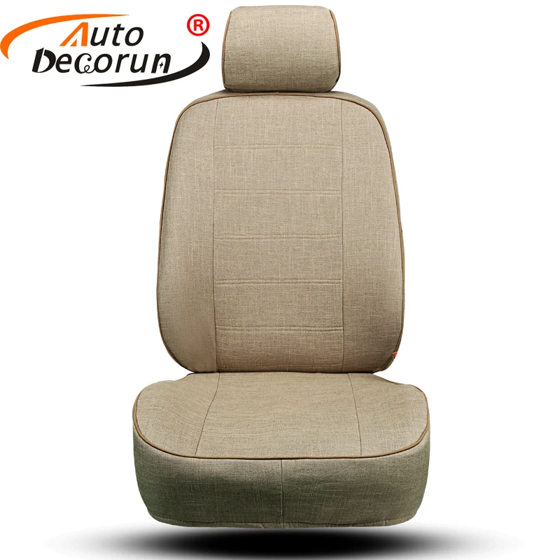 Чехлы AutoDecorun на автомобильные сиденья для Nissan Sunny 2015 наборы чехлов льняные с