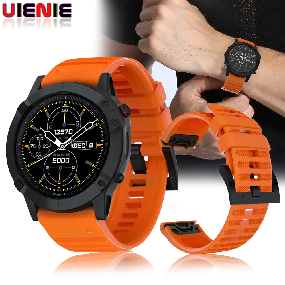 Ремешок для часов 22 мм ремешок для Garmin Fenix 6 Fenix 6 Pro 5 5 Plus gps часы Quick Release силиконовый ремешок Easyfit