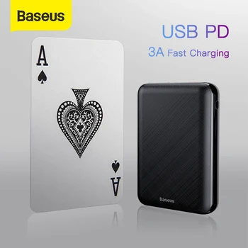 

Baseus Mini Power Bank 10000mAh USB Type C Fast Charging 10000 mAh Powerbank Portable External Battery Charger ForXiaomi For iP