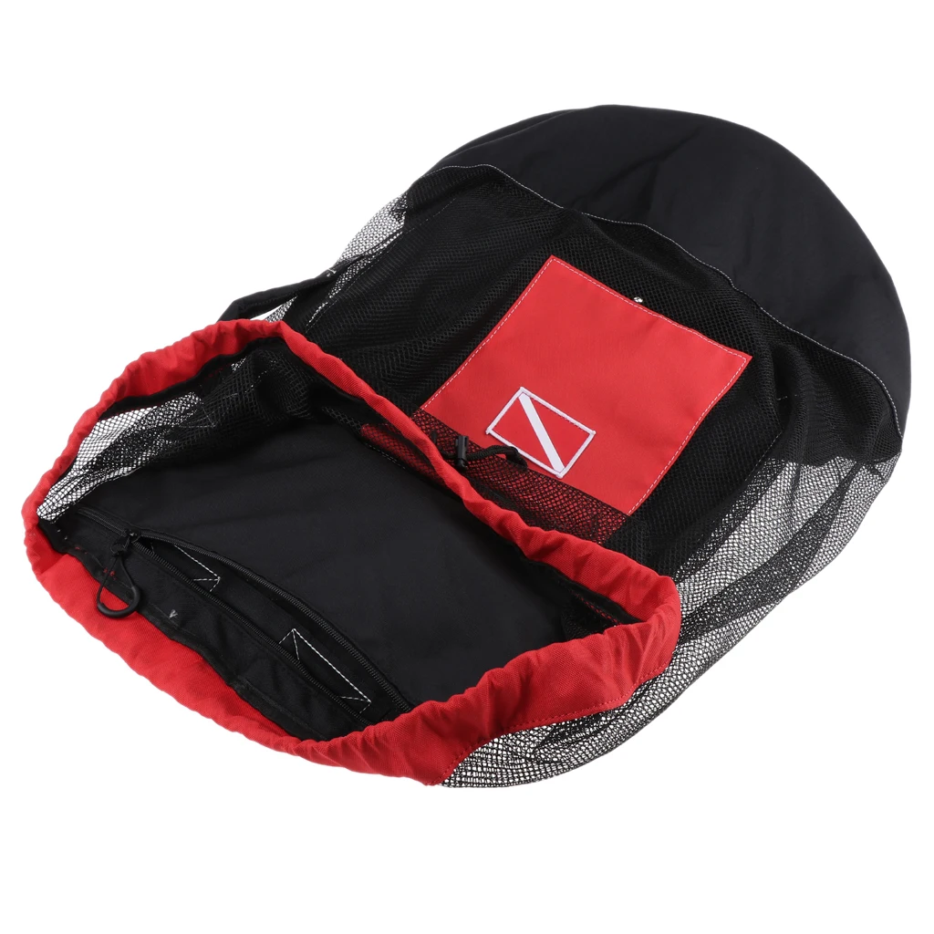 Mesh 400D Oxford Fabric Scuba Diving Snorkeling Mesh Backpack Dive Gear Dry Bag Sack Pack Scuba Diving Mesh Backpack