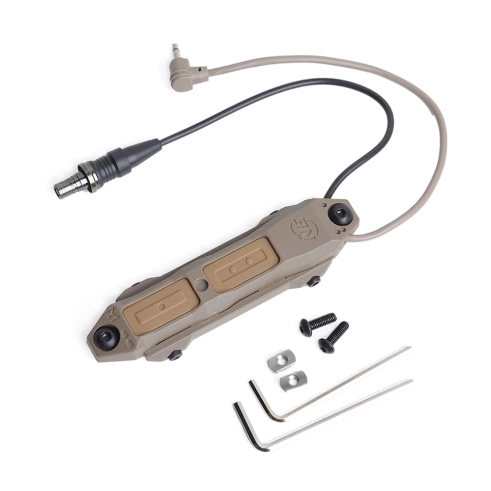 WADSN Softair тактическая кнопка с двойным переключателем для PEQ-15 PEQ-16A peq Airsoft armas DBAL 2 оружейный светильник