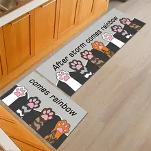 Мультяшные Коврики для кухни, Нескользящий Впитывающий Коврик для ванной комнаты, коврик для детской комнаты, ковер с когтями, современный ковер для гостиной