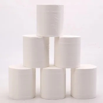 

Solid Coil Paper Toilet 10Roll Towel Log Pulp Restaurant Hotel Household Paper Party Supplies Disposable Practical Toilet Paper