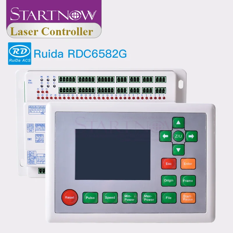 Startnow лазерный контроллер карты Ruida RDC6582G для лазерной гравировки ЧПУ дисплей