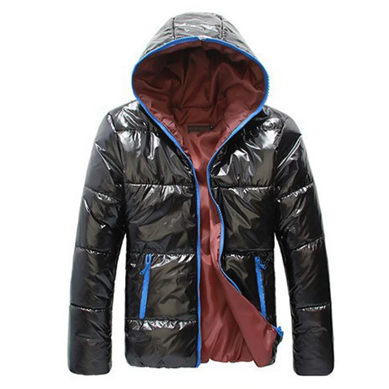 Мужская зимняя пуховая куртка с капюшоном теплая верхняя одежда зимнее пальто