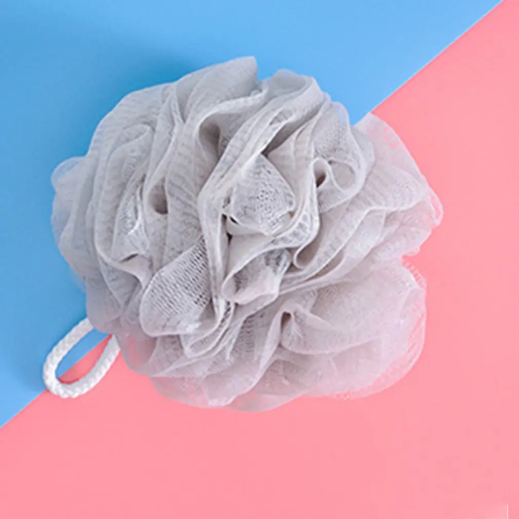 Polyester Cotton Lanyard For Easy Drying Big Bath Flower Large Bath Ball Plain Bath Ball Bath Flower Net Red Bath Ball