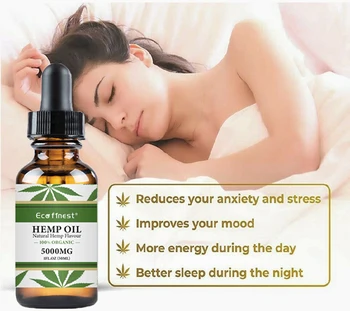 

Organic body massage essential oils CBD hemp seeds Bio-active Plant Extract Drop for Pain Relief Reduce Anxiety Better Sleep