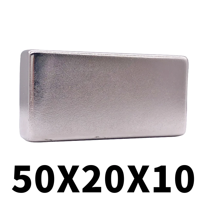 1 шт. неодимовый магнит 50x25x10 редкоземельный сильный блок постоянный 50*25*10 мм