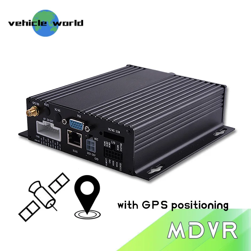 AHD 720P 4ch sd карта автомобиля черный ящик dvr - Цвет: GPS MDVR