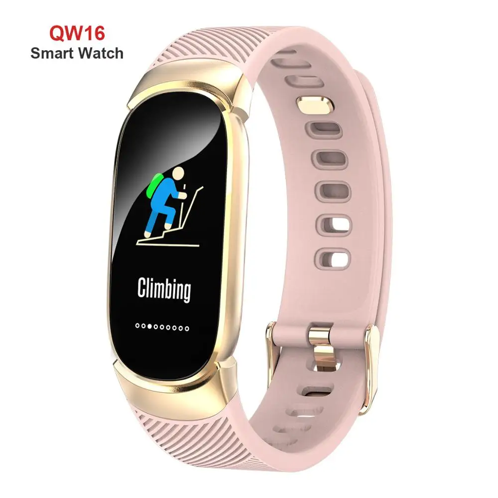 QW16 женские Смарт-часы C1 мужские женские фитнес-умные часы IP67 водонепроницаемый монитор сердечного ритма для Android IOS спортивные часы