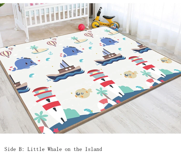 1cm XPE Environmentally Friendly Thick Baby Crawling Play Mat Folding Mat Carpet Play Mat for Children's Safety Mat Rug Playmat
