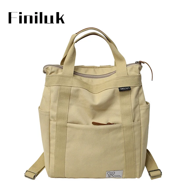 

Fililuk Korean Style Women Backpack Large Capacity Travel backpack Simple Laptop Backpack Canvas College Style Bag BIA361 PM49