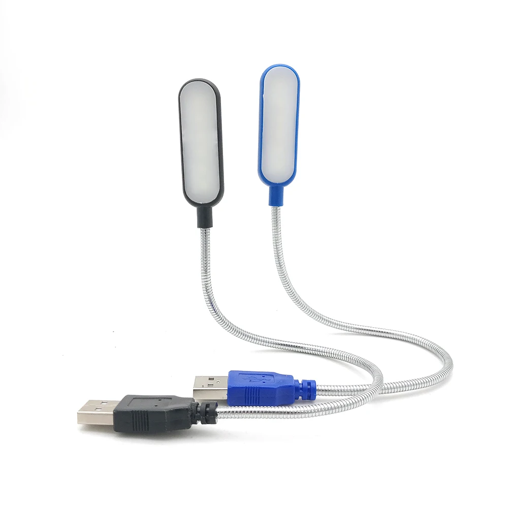LED Desk Lamp 6 LEDs 5V USB Flexible Portable Bright Reading Table Lamp For Power Bank Laptop