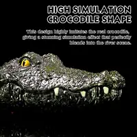 RC Boat Simulation Crocodile Head 2.4G Remote Control Joke Alligator Decoy Electric Toys Summer Water  Spoof robot Toys gift 2