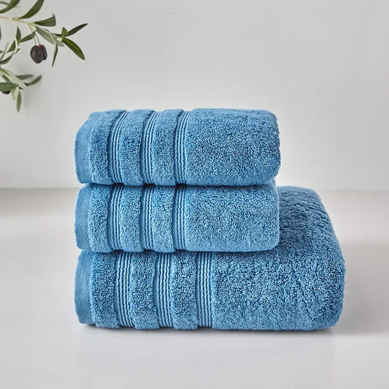 Egyptian Cotton Towels For Adults Towel Set Soft Bath Solid Color Face Towel Bathroom Shower Bath Towel 80X160cm 3