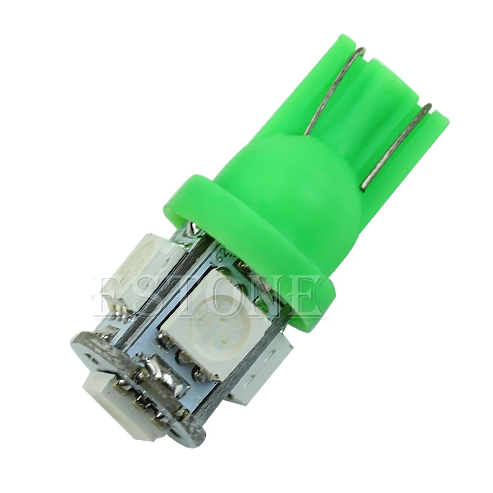 

T10 5050 5-LED SMD 194 168 W5W Green XENON Light Wedge Bulb Car Tail Lamp