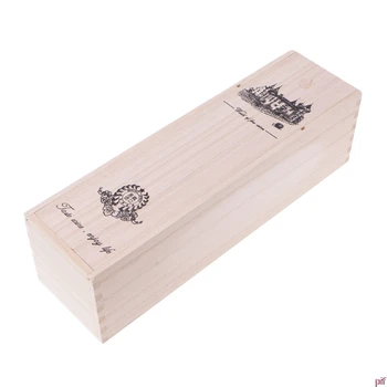 

High-Quality Custom-Made Pine Wood Red Wine Carrier Gift Packing Box