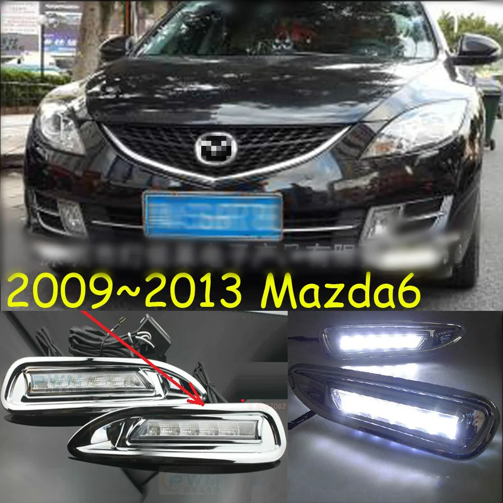 

Car Flashing 2pcs for Mazda 6 Mazda6 2008 2009 2010 LED DRL Daytime Running Light Daylight headlight fog lamp cover car-Styling