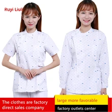 Вечерние костюмы для медсестер с кукольным воротником, белое летнее пальто, аптечка, стойка, медицинский салон красоты, медицинская Рабочая форма-RY