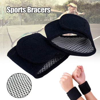 

Wholesale 1 Pair Self-heating Sports Wrist Brace Magnetic Wrist Pads Warming Wristband X85
